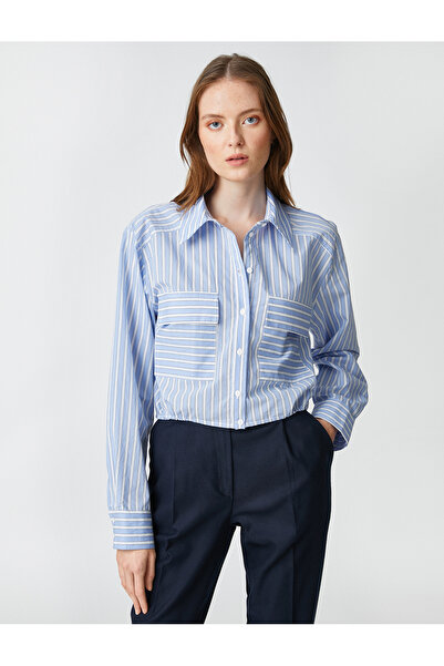 Koton Kapesní košile s elastickým detailem