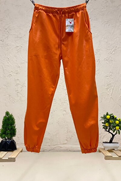 sahnemoda Pantaloni din satin - cu picior elastic și talie