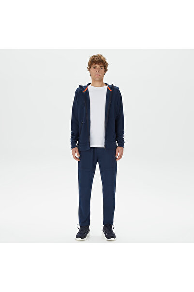 Nautica Erkek Lacivert Standart Fit Kapüşonlu Sweatshirt