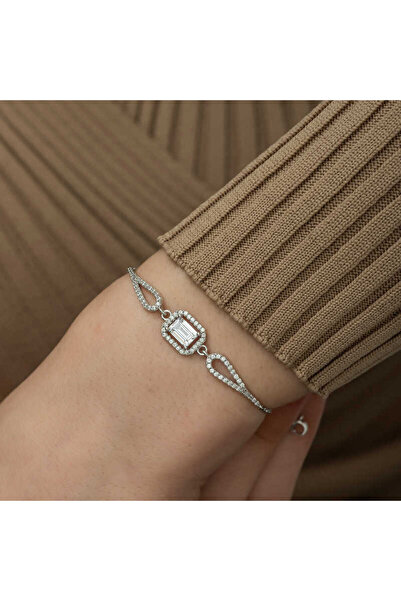 robotrend Silver Baguette Bracelet