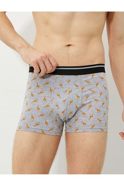 Koton 3-Piece Boxer Set Cotton Giraffe Printed