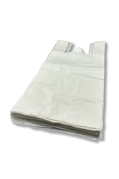 Home 5 kg Large Size Hırır Athlete Bag - Thick White Market Grease Garbage Bag