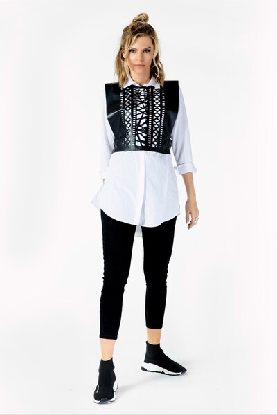 VorNişantaşı Deri Lazer Kesim Yelek