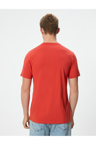 Koton Dar Kesim Pamuklu Kısa Kollu Bisiklet Yaka Basic Tişört