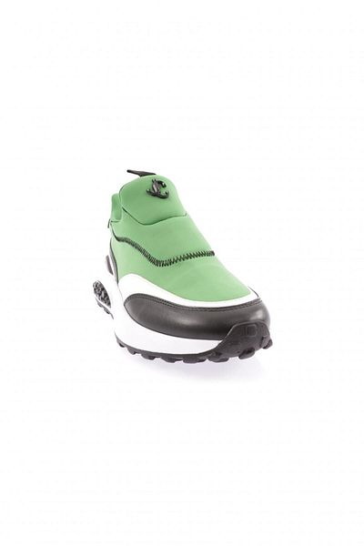 DGN Women's Thick Sole Metal Accessory Sneakers Shoes Green 1373363