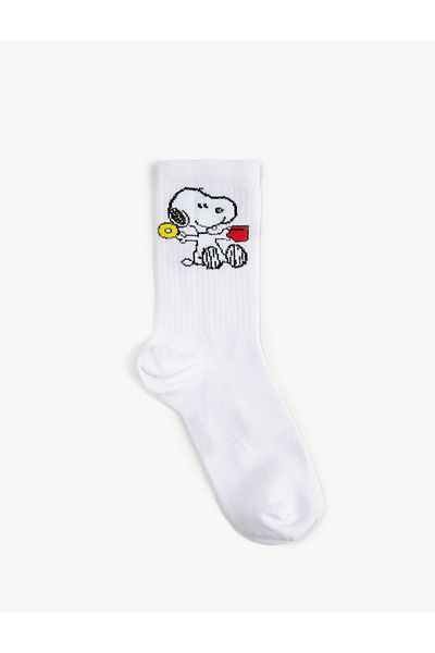 Koton Snoopy Socks Licensed Embroidered
