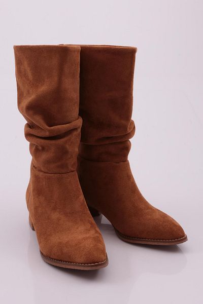 DGN Tan Suede Γυναικείες Μπότες - 2623591021152322