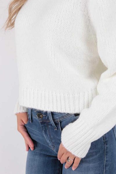 Fashion Friends Ecru Crop Sweater