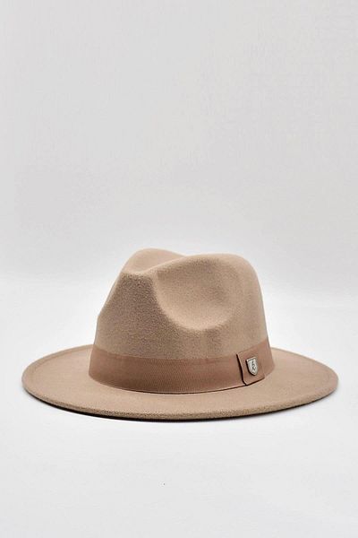 Külah Women's Tan Hat Trend Trilby Cowboy Fedora Hat