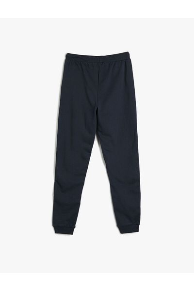 Koton Jogger Sweatpants Pocket Tie Waist Βαμβακερή υφή