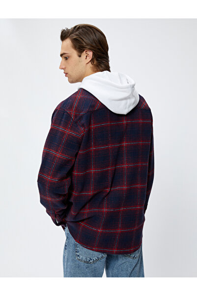 Koton Favágó ing klasszikus galléros, gombos zsebes, részletes hosszú ujjú, puha textúrájú