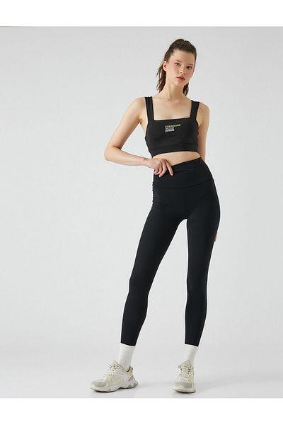 Koton Firming Abdominal Fitness Leggings High Waist