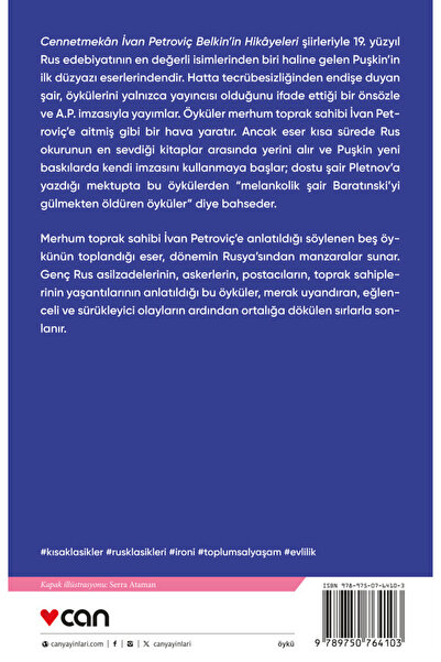 Can Yayınları Cennetmekân İvan Petroviç Belkin’in Hikâyeleri