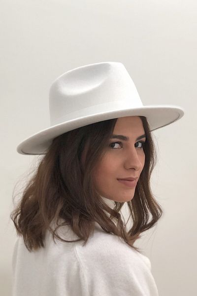 Külah White Fedora Hat