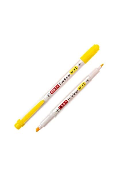 Dong-A Donga Twinler Soft Lemon Yellow N/02 Highlighter Double Sided
