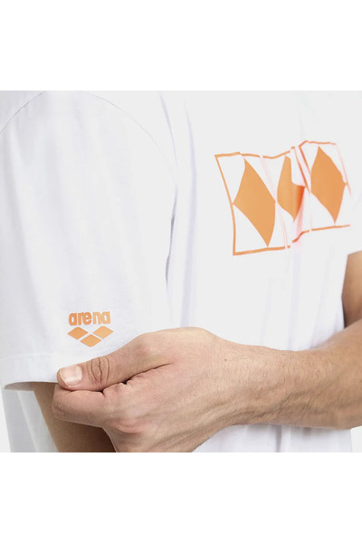 ARENA 50ο ανδρικό λευκό μπλουζάκι casual - 006245100