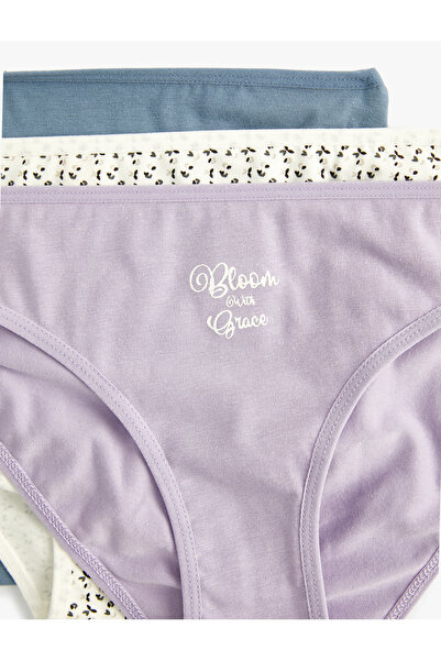 Koton Slip Chiloți Pachet 3 Bumbac Imprimat