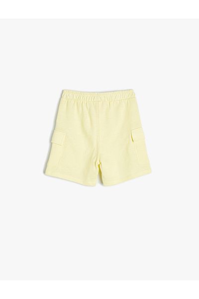 Koton Cotton Waist Tie Shorts - Pocketed