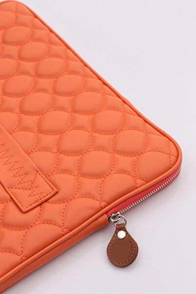 DGN 13 & 14 Inç Kapitone Laptop Tablet Kılıfı Turuncu 68892856