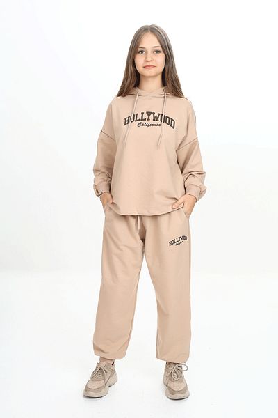 HayKids Σετ φόρμας για κορίτσια με κουκούλα με στάμπα Hollywood