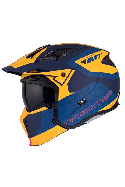Genel Markalar KASK MT STREETFİGHTER SV S TOTEM C3 MAT SARI