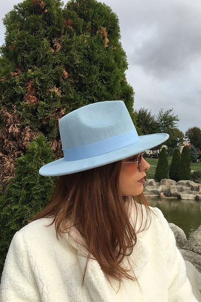 Külah Baby Blue Fedora Hat