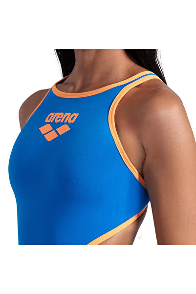 Genel Markalar One Biglogo One Piece Kadın Mavi Yüzücü Mayosu 001198833