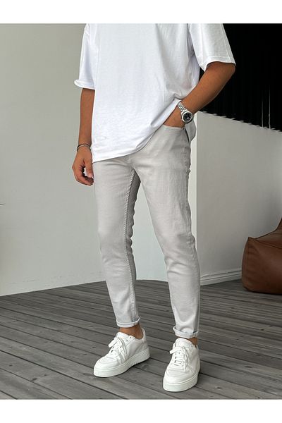 BYBASICMAN Gray Basic Slim Fit Jean Ke-334