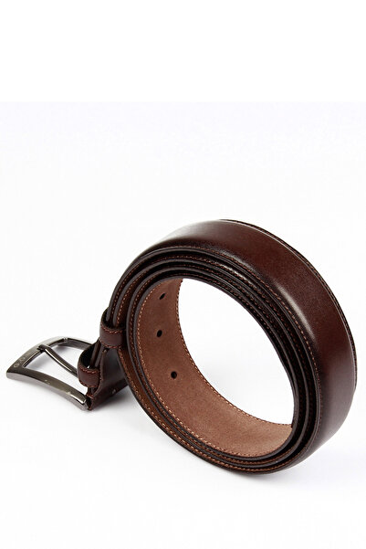 GÖNDERİ(R) Brauner antiker Gön-Herrengürtel aus echtem Leder 13401