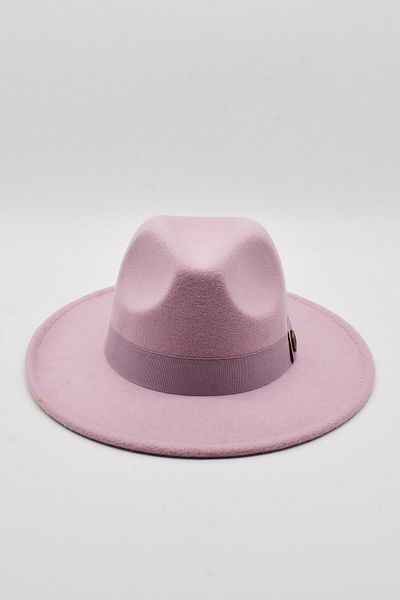 Külah Women's Lilac Fedora Hat Cowboy Style Panama Fedora Hat