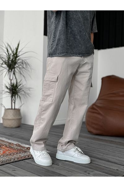 BYBASICMAN Gabardine Stone Color Baggy Jeans - Ke-564/412/358