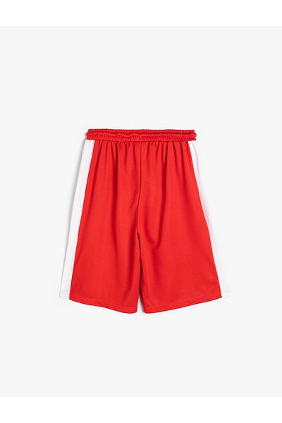 Koton Farbblock-Print - Übergroße Shorts mit Gummibund