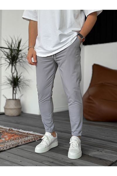 BYBASICMAN Ke-5039 - Smoked Slim Fit Parachute Layered Trousers