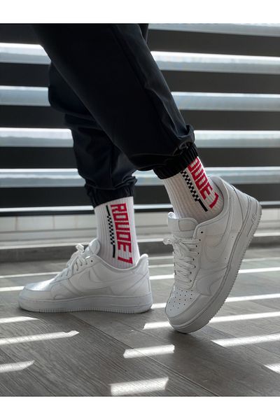 BYBASICMAN Std Roude White Socks