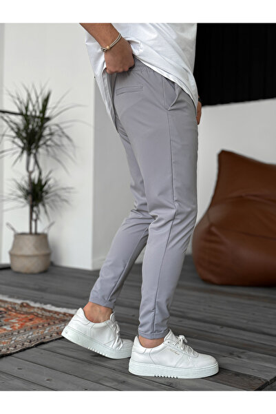 BYBASICMAN Ke-5039 - Smoked Slim Fit Parachute Layered Trousers