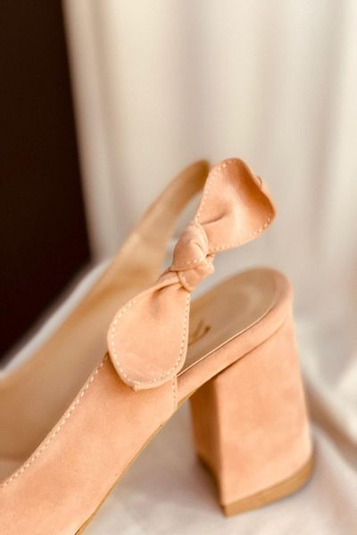 Mida Shoes Y109 Powder Suede Heeled Shoes