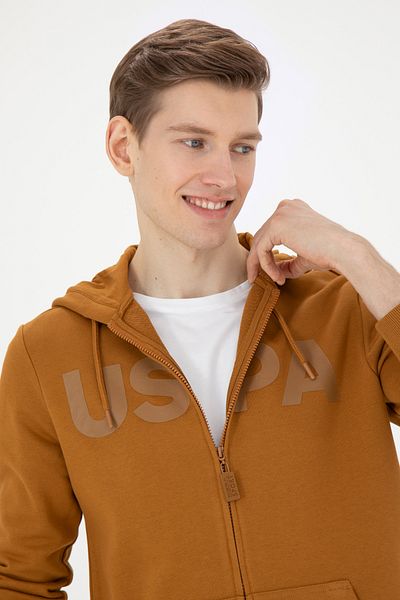 U.S. Polo Assn. Men's Coconut Knitted Cardigan 50269394-Vr153