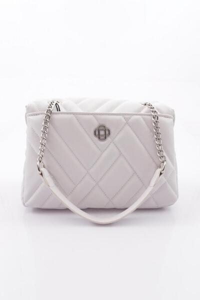 DGN Λευκή γυναικεία τσάντα με ιμάντες ώμου και μπράτσου - 311634110