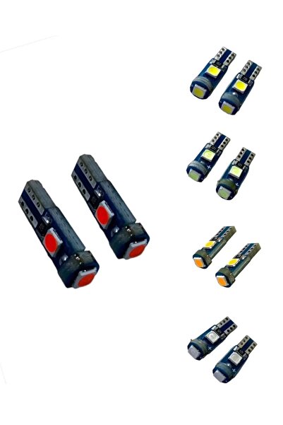 EKT 3 LEDLİ T5 LED KIRMIZI 2Lİ
