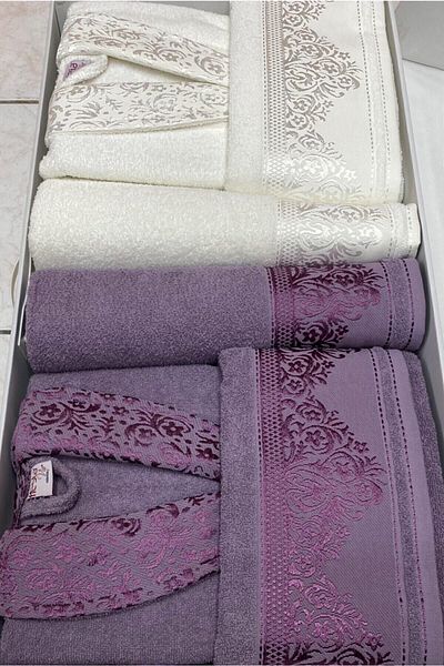 Fiesta Jacquard Cotton Family Bathrobe Set