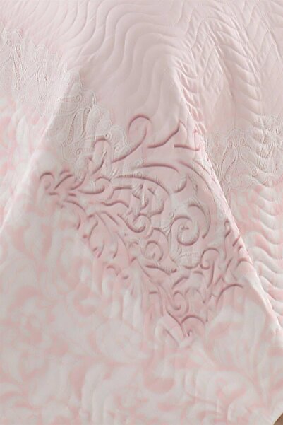 FAVORA Coverlet Rebeca Double Quilted Bedspread Set - Pink