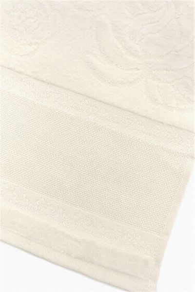 Fiesta Velvet Jacquard 2-Piece Kitchen Towels 30x50 - Cream