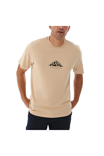 Columbia Ανδρικό μπλουζάκι εξωτερικού χώρου Rocky Range Beige - CS0396-271