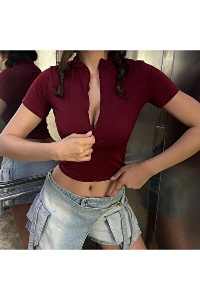 Toum Pmg Shop Sandy Fabric Short Sleeve Crop