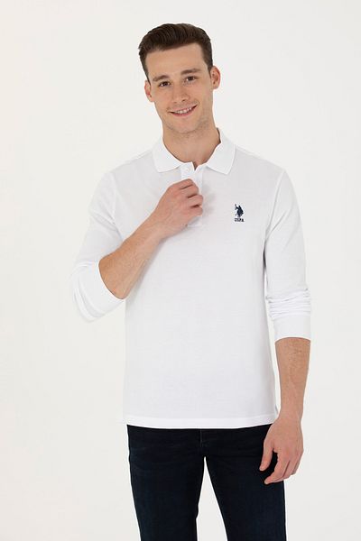 U.S. Polo Assn. Ανδρικό λευκό φούτερ Basic 50269403 -VR013