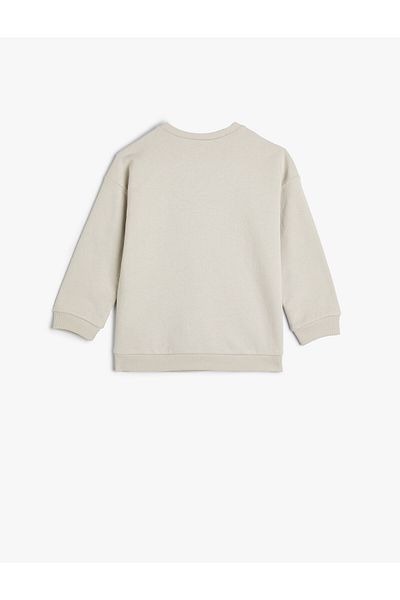 Koton Buttoned Sweatshirt Long Sleeve Cotton