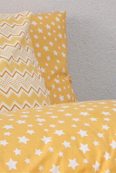 FAVORA Star Cotton Single Duvet with Elastic Sheets