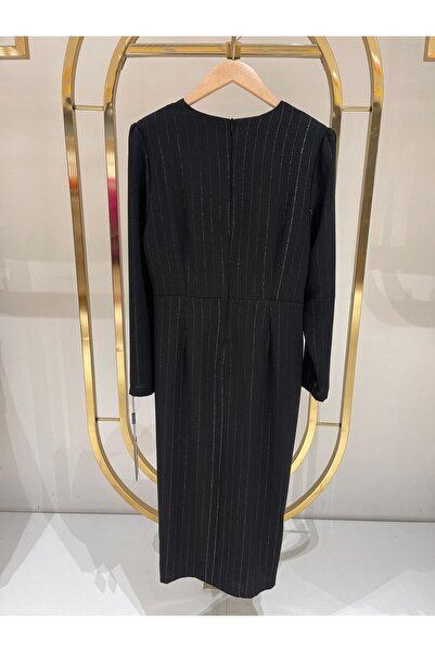 Moda İlgi MODA İLGİ KRUVAZE ELBİSE 06560 Siyah