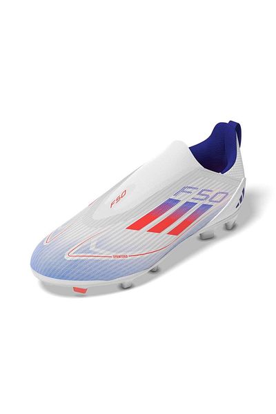 adidas حذاء كرة قدم F50 League Ll Fg/mg J للأطفال باللون الأبيض If1362