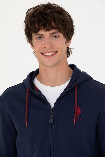 U.S. Polo Assn. Cardigan tricotat bleumarin pentru bărbați 50269401 -vr033